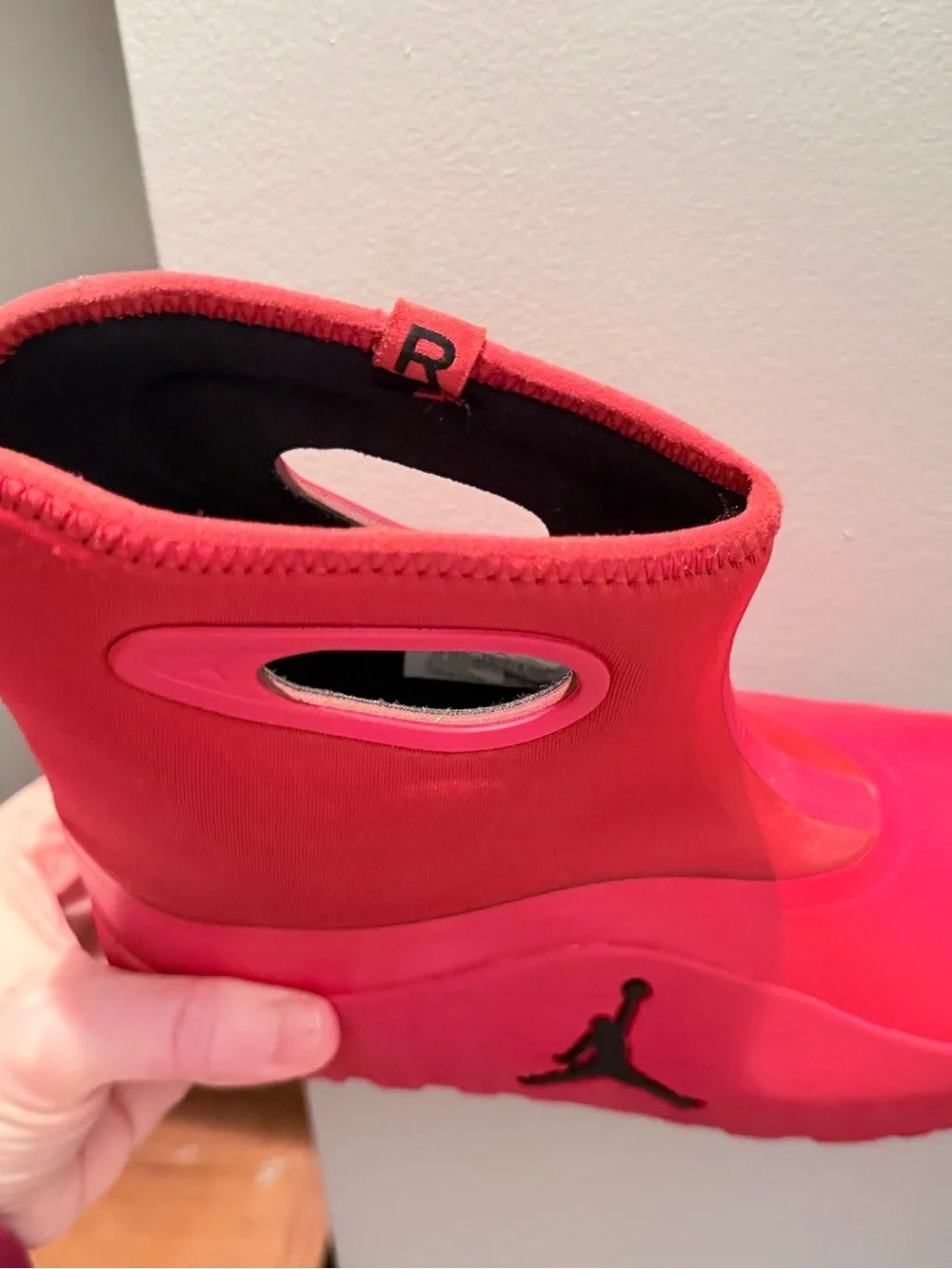 Jordan Lil Drip Rain Boots Girls Size 3 Youth Pink Waterproof Rubber Shoes